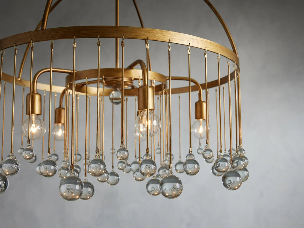 Contemporary Aubrey Crystal Ball Round Chandelier 5 Light / 8 Light product image