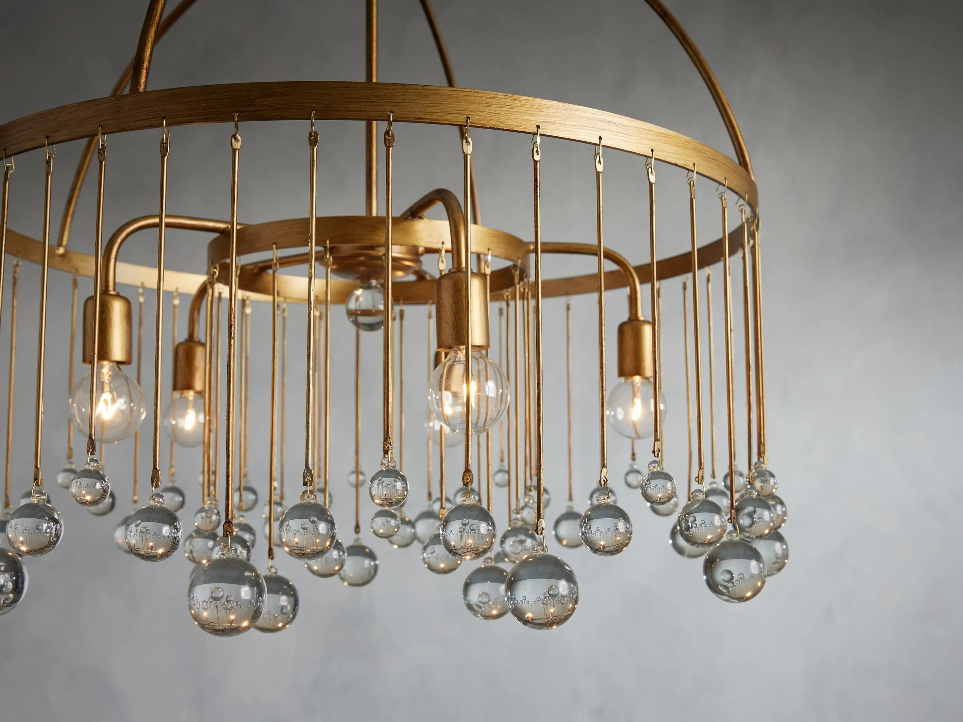 Contemporary Aubrey Crystal Ball Round Chandelier 5 Light / 8 Light product image