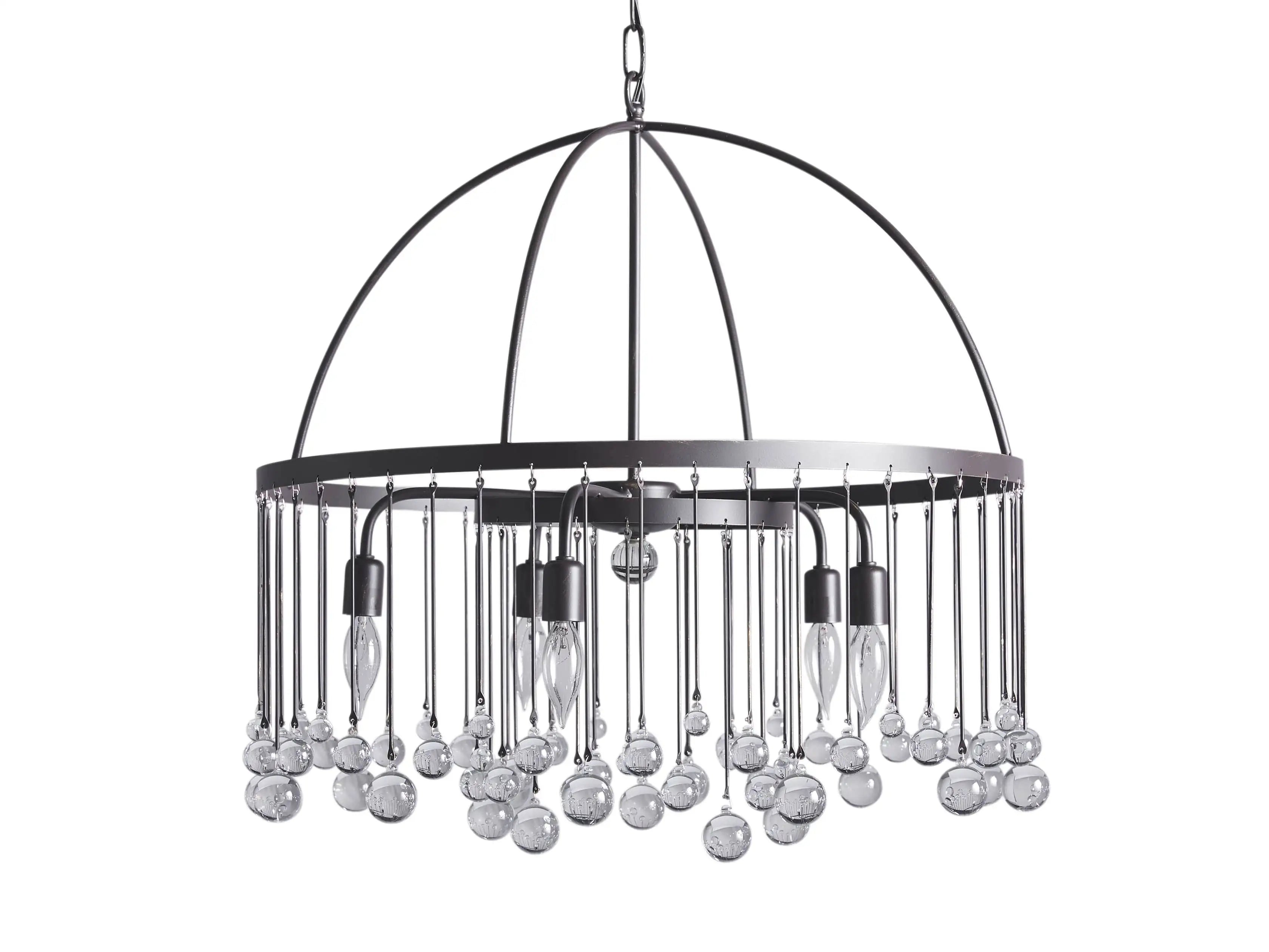 Contemporary Aubrey Crystal Ball Round Chandelier 5 Light / 8 Light product image