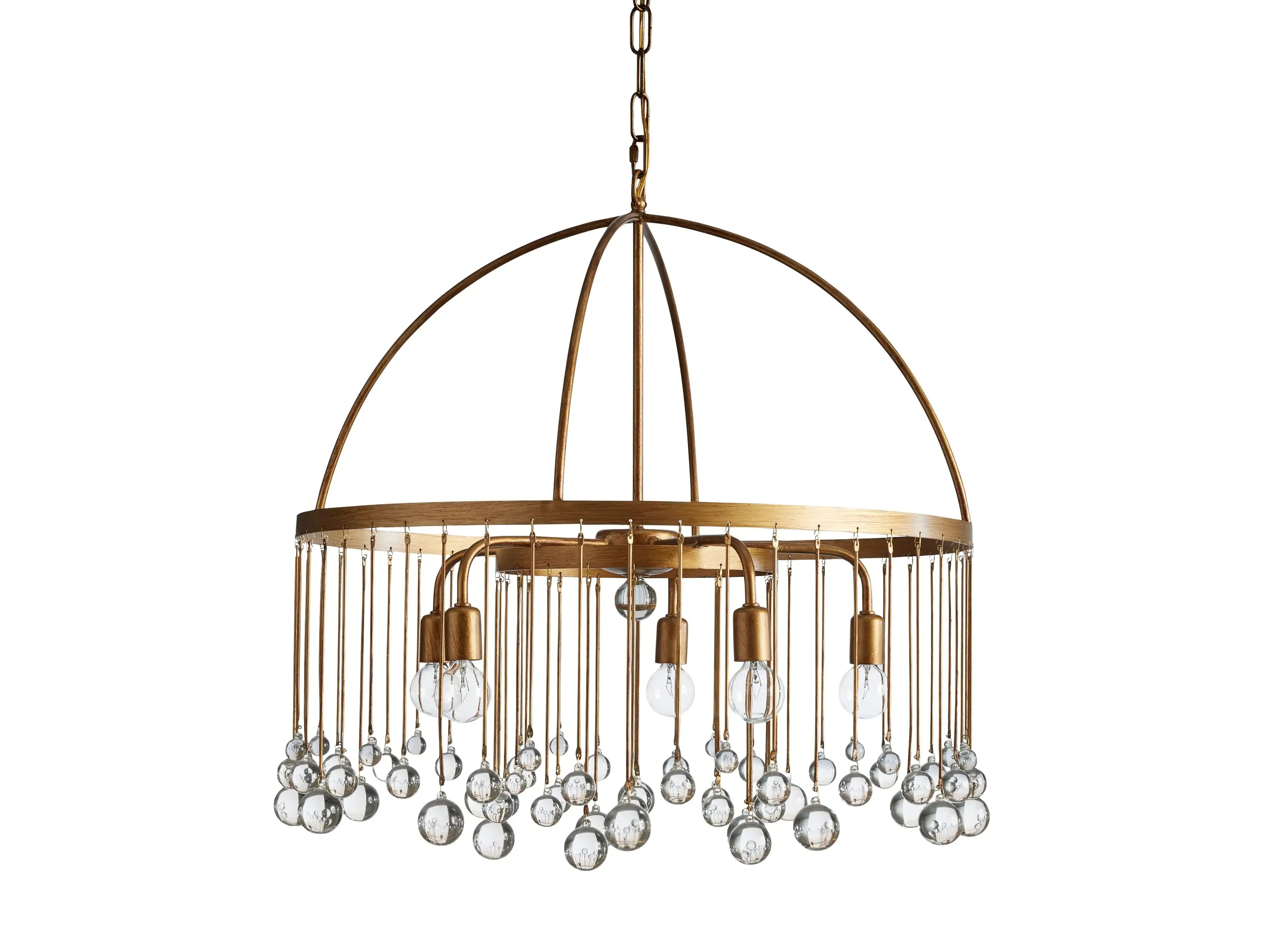 Contemporary Aubrey Crystal Ball Round Chandelier 5 Light / 8 Light product image