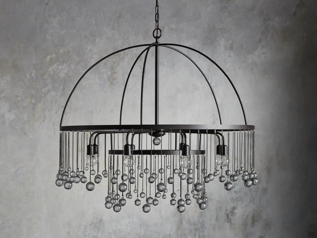 Contemporary Aubrey Crystal Ball Round Chandelier 5 Light / 8 Light product image