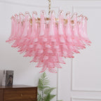 Contemporary Blush Pink Glass Murano Chandelier product image