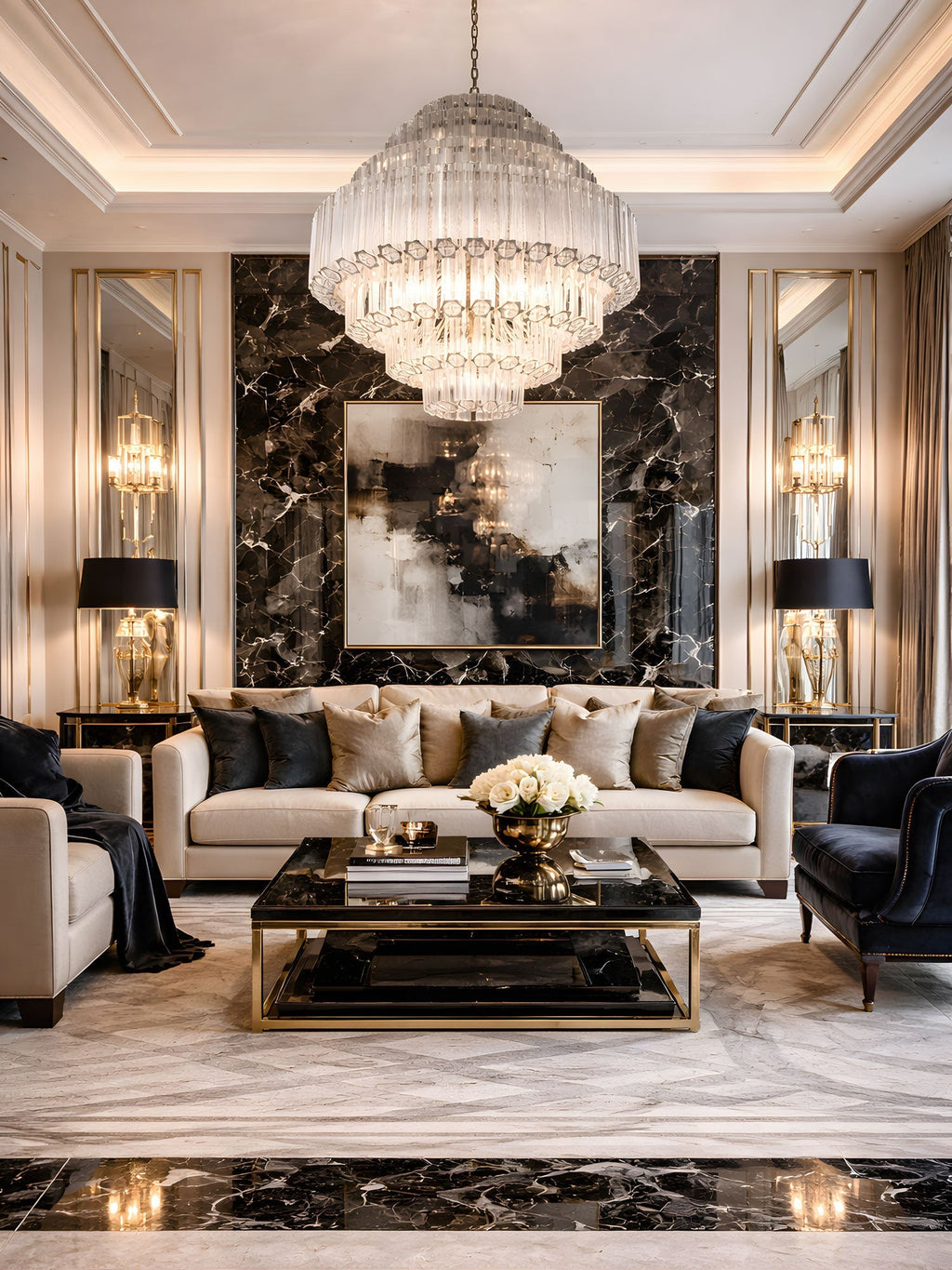 Contemporary Clear Grande Palermo Chandelier product image