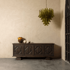 Contemporary Green Petalo Chandelier detail view
