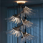 Contemporary Plumage Ascent Chandelier material and finish detail