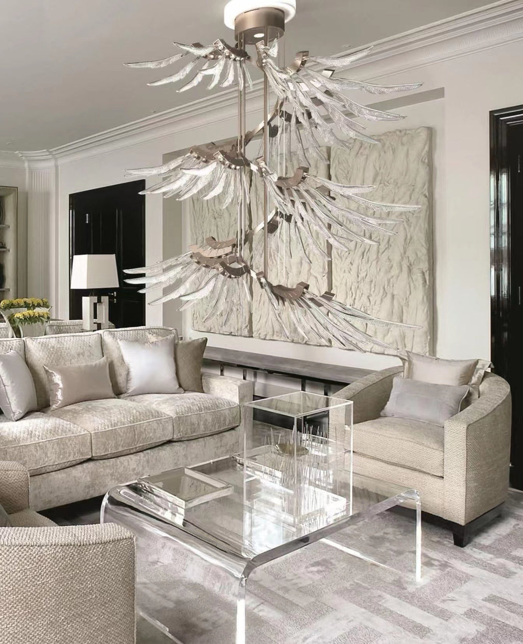 Contemporary Plumage Ascent Chandelier product image