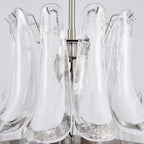 Contemporary White Cloud Glass Petals Chandelier product image