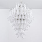 Contemporary White Cloud Glass Petals Chandelier product image