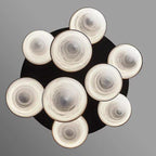 Conus Alabaster Chandelier by Bling Lighting Studio