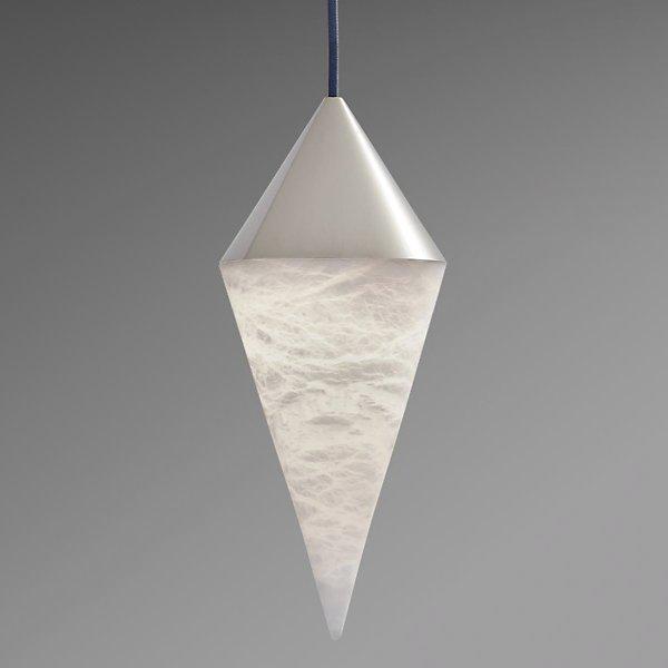 Conus Alabaster Chandelier by Bling Lighting Studio