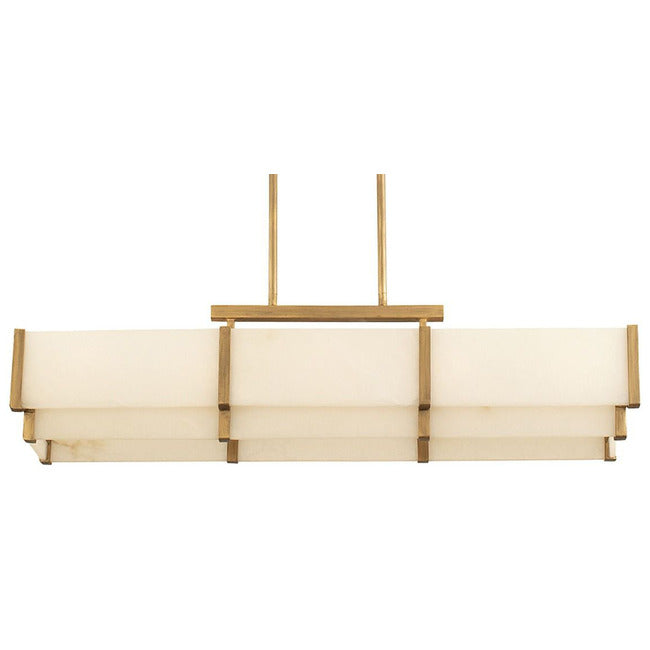 Coralline Alabaster Linear Chandelier by Bling Lighting Studio