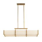 Coralline Alabaster Linear Chandelier by Bling Lighting Studio
