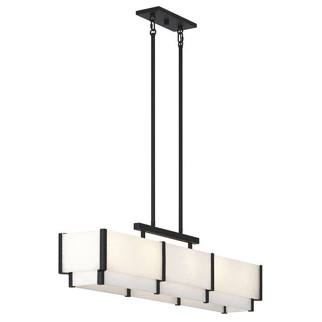Coralline Alabaster Linear Chandelier by Bling Lighting Studio