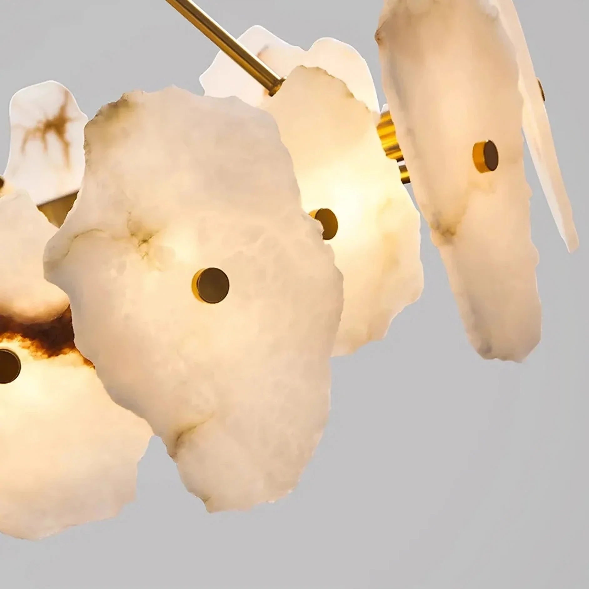 Corton Alabaster Brass Chandelier product image
