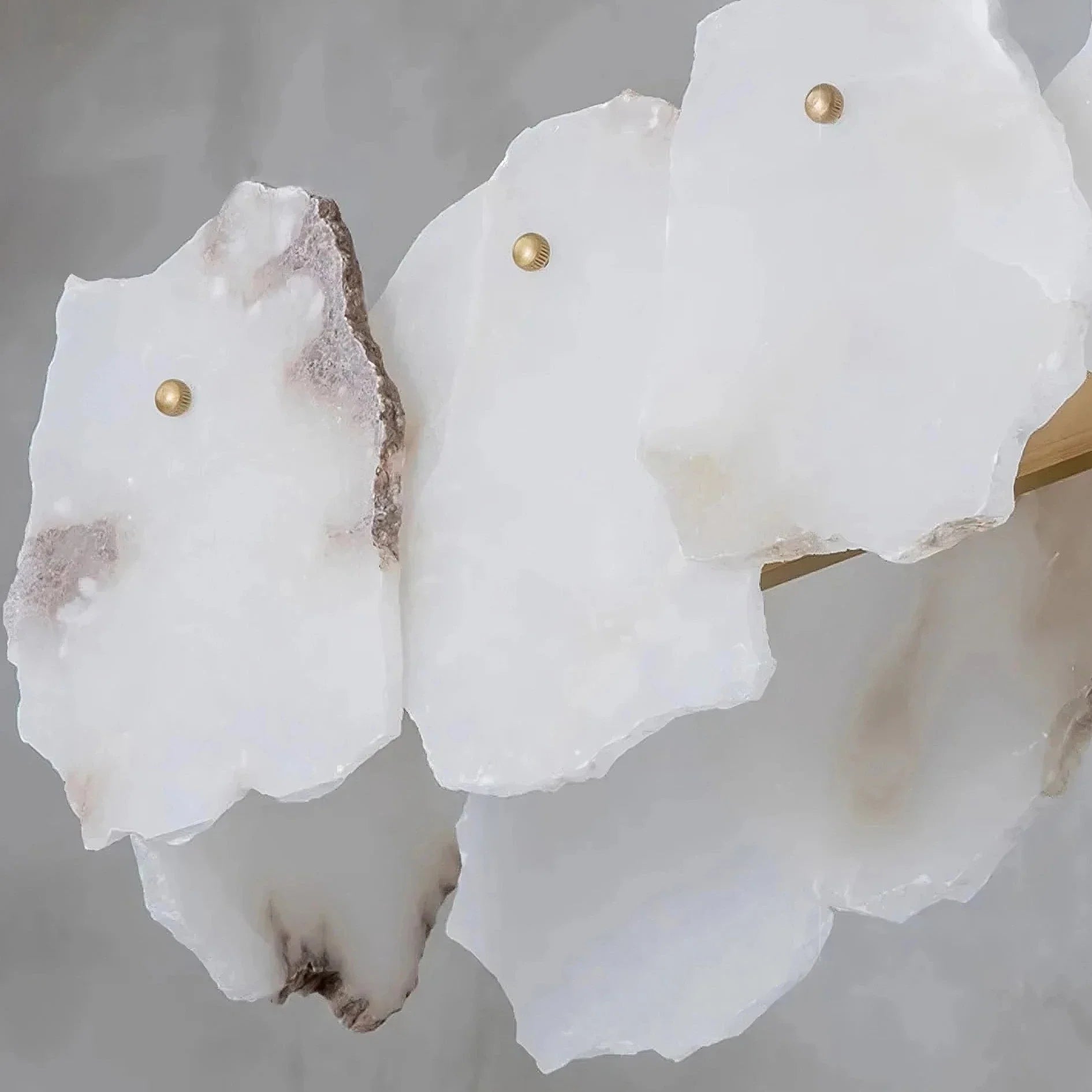 Corton Alabaster Brass Chandelier product image