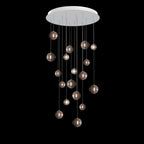 Cosmic Sphere Cascade Chandelier