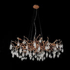 Creative Rose Crystal Branch Chandelier for Staircase additional product view