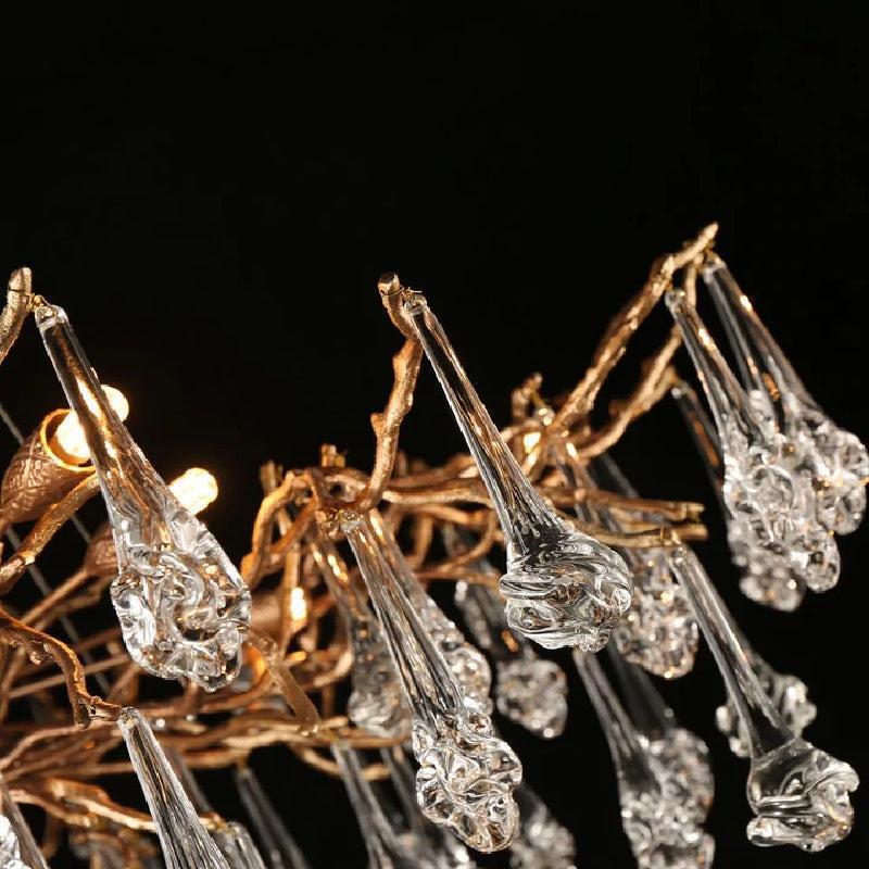 Creative Rose Crystal Branch Chandelier for Staircase product image