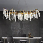 Crystal Icicles Branch Brass Chandelier product image
