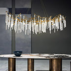 Crystal Icicles Branch Brass Chandelier product image