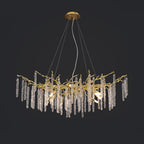 Crystal Icicles Branch Brass Chandelier product image