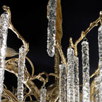 Crystal Icicles Branch Brass Chandelier product image