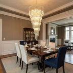 Crystal Spiral Wave Chandelier product image