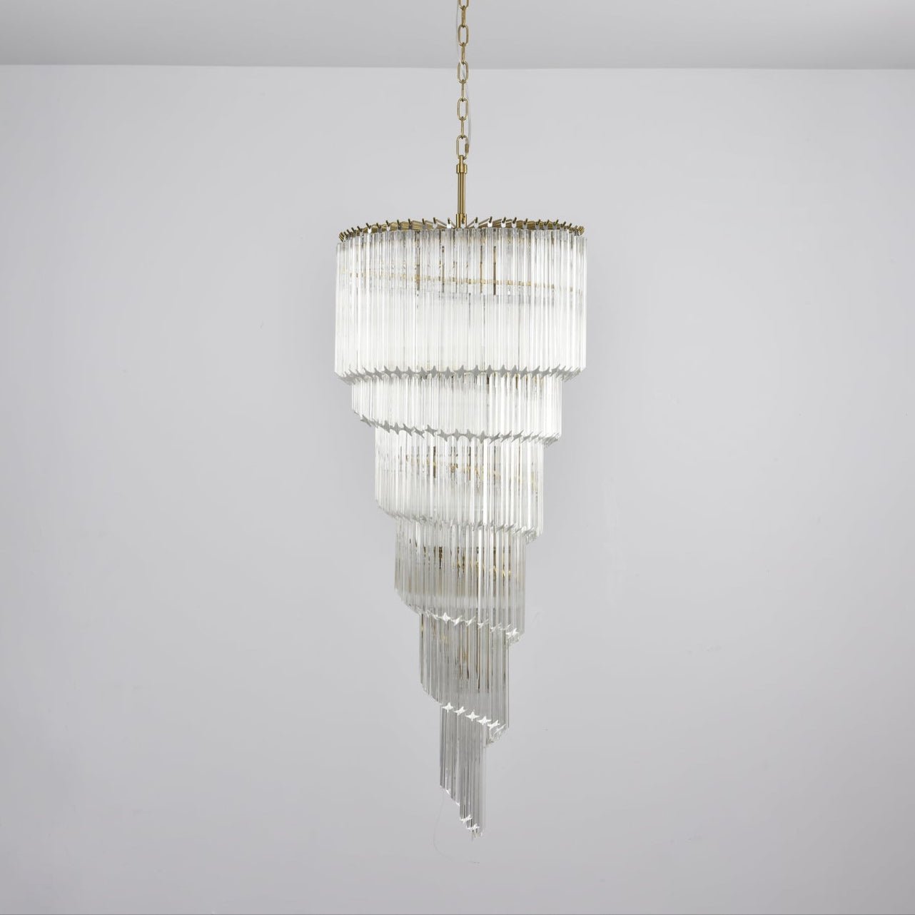 Crystal Spiral Wave Chandelier product image