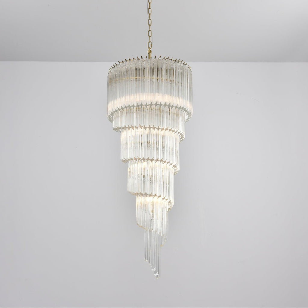 Crystal Spiral Wave Chandelier product image