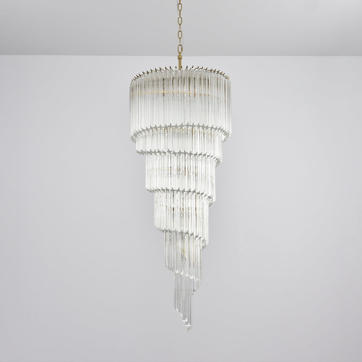 Crystal Spiral Wave Chandelier product image