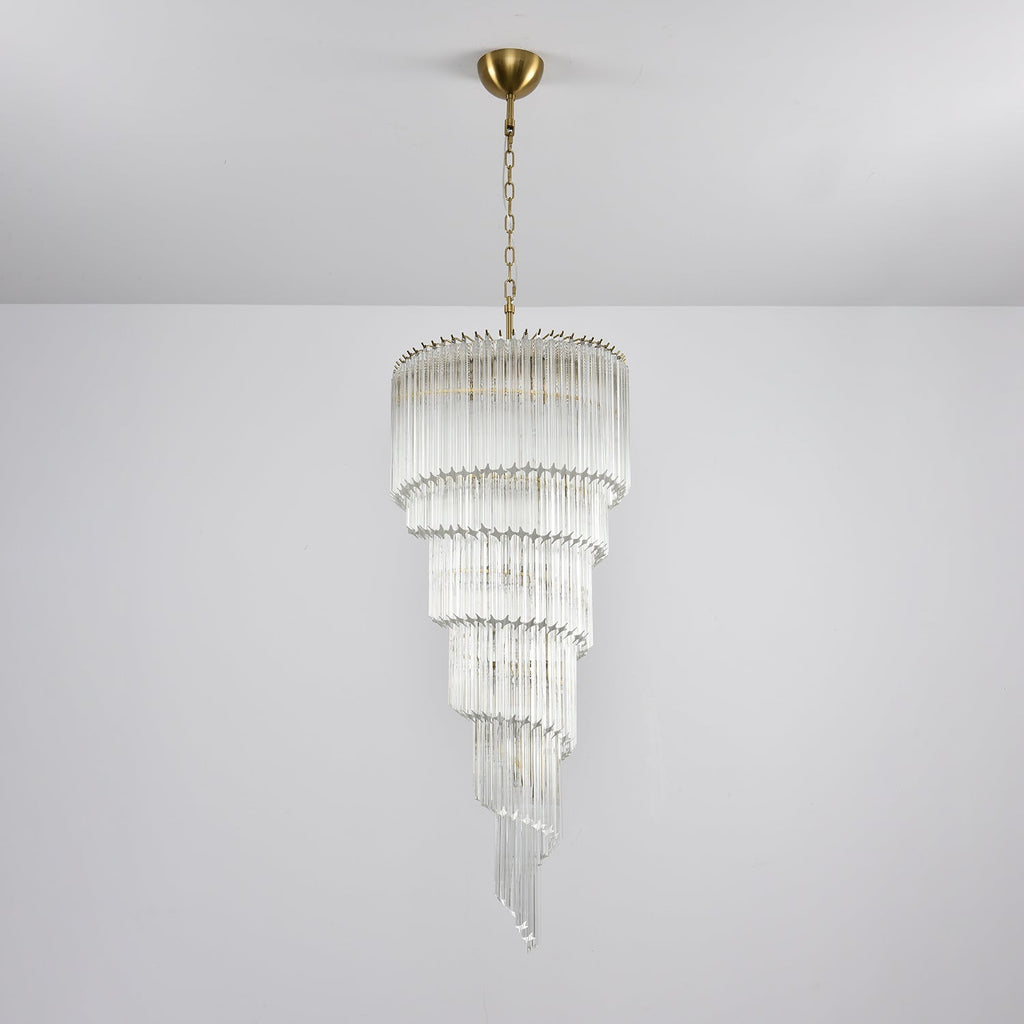 Crystal Spiral Wave Chandelier product image