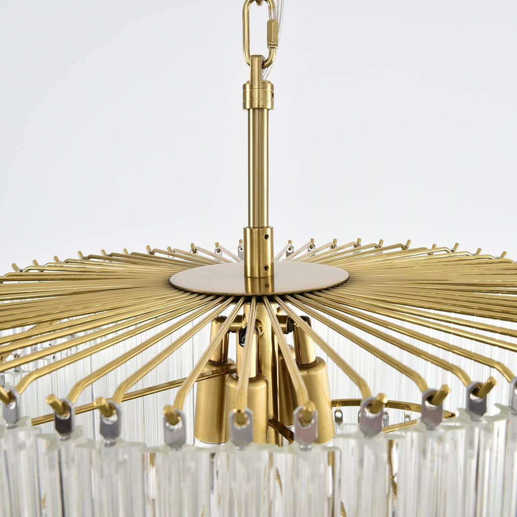 Crystal Spiral Wave Chandelier product image