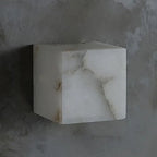Cube Alabaster Wall Lamp