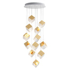 Cubic Luster Cascade Chandelier