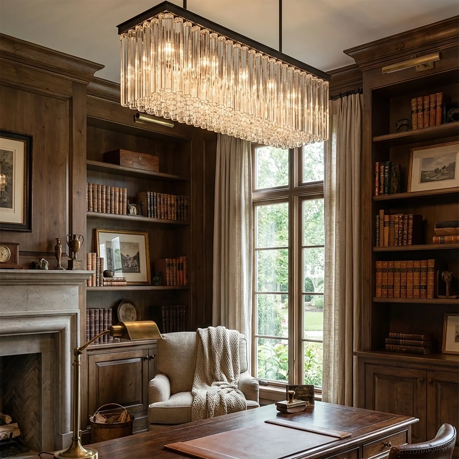 Murano Star Glass Brass Pendant Light by Bling Lighting Studio