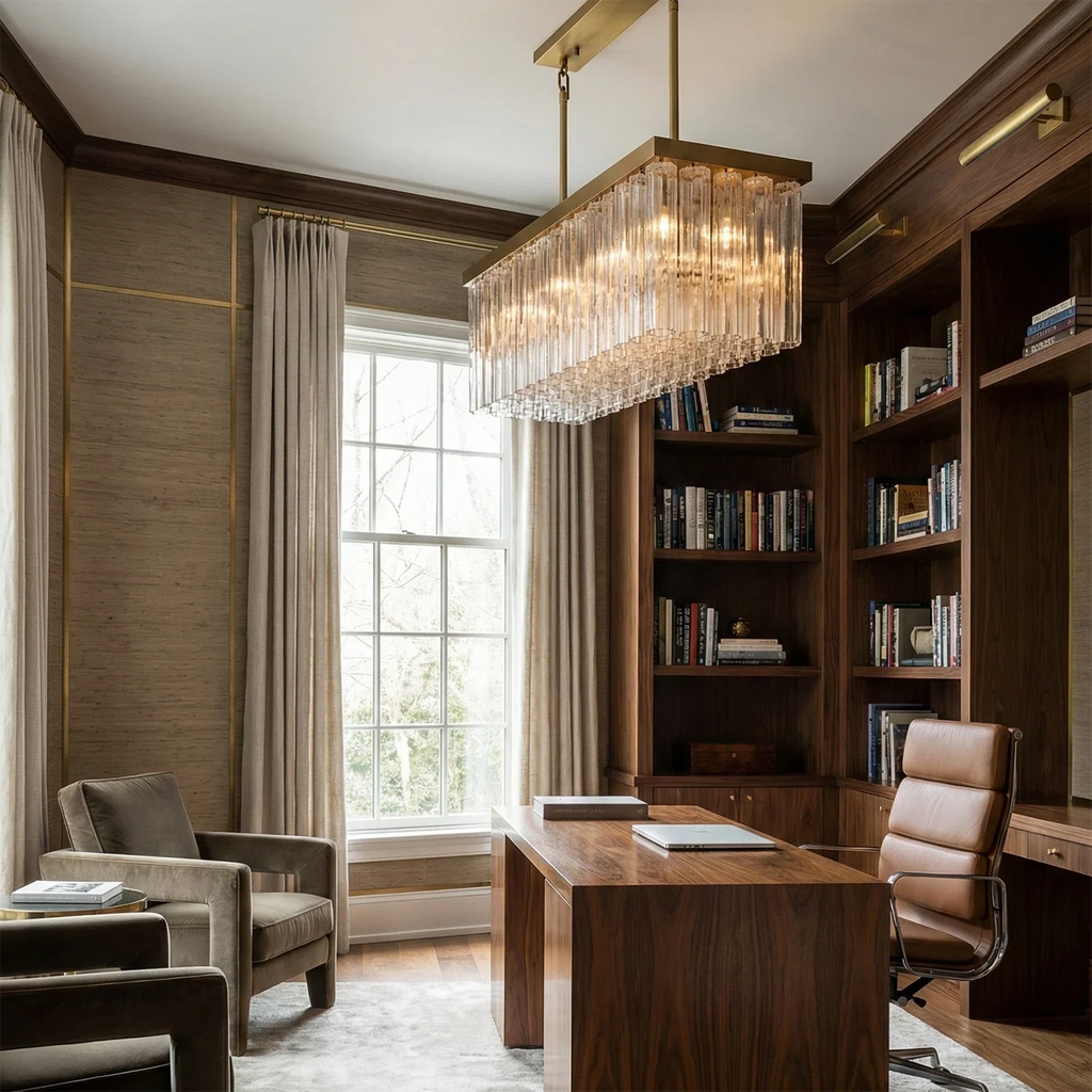 Murano Star Glass Brass Pendant Light by Bling Lighting Studio