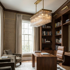 Murano Star Glass Brass Pendant Light by Bling Lighting Studio
