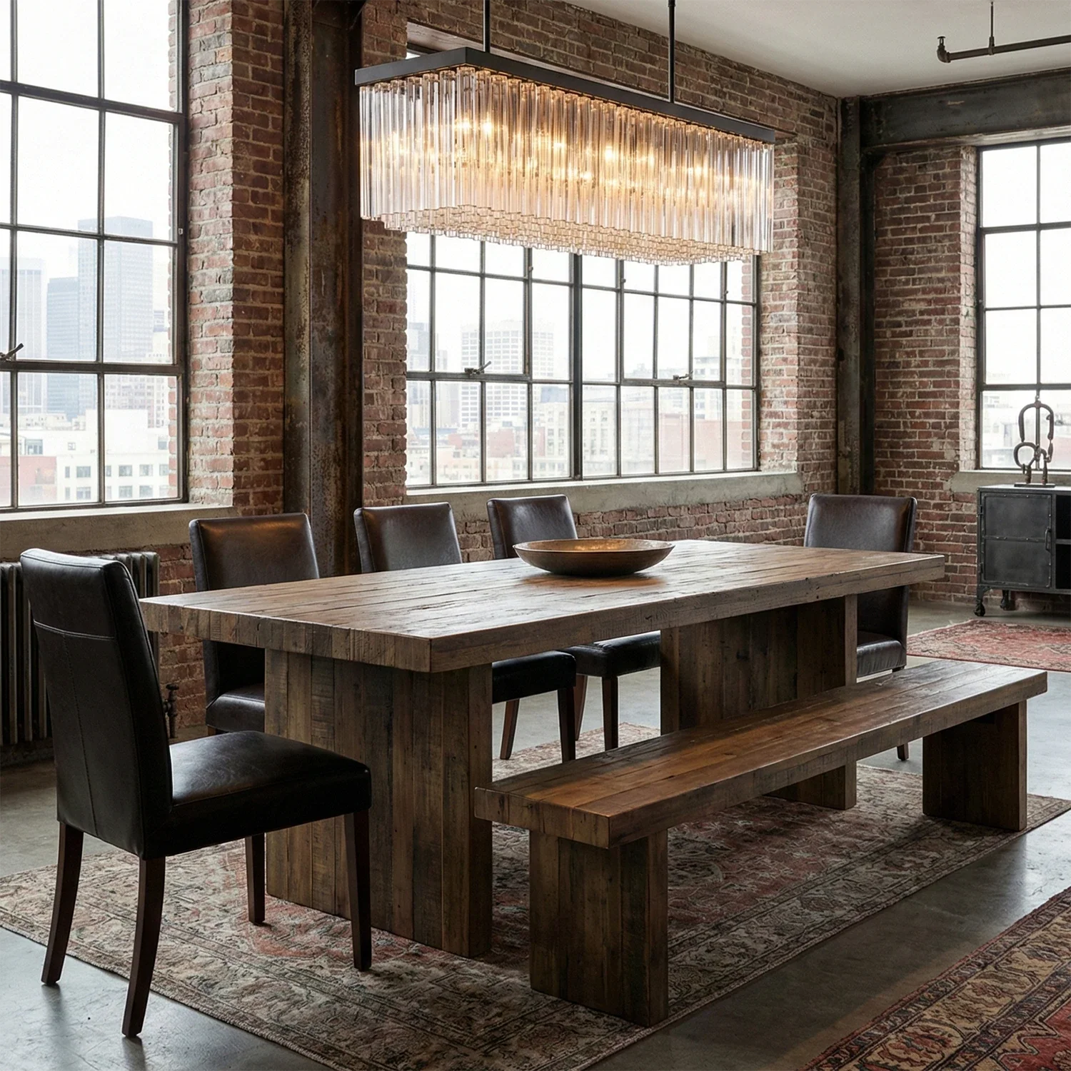 Murano Star Glass Brass Pendant Light by Bling Lighting Studio