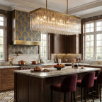 Murano Star Glass Brass Pendant Light by Bling Lighting Studio