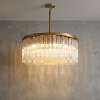 Murano Star Glass Brass Pendant Light by Bling Lighting Studio