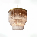Murano Star Glass Brass Pendant Light by Bling Lighting Studio