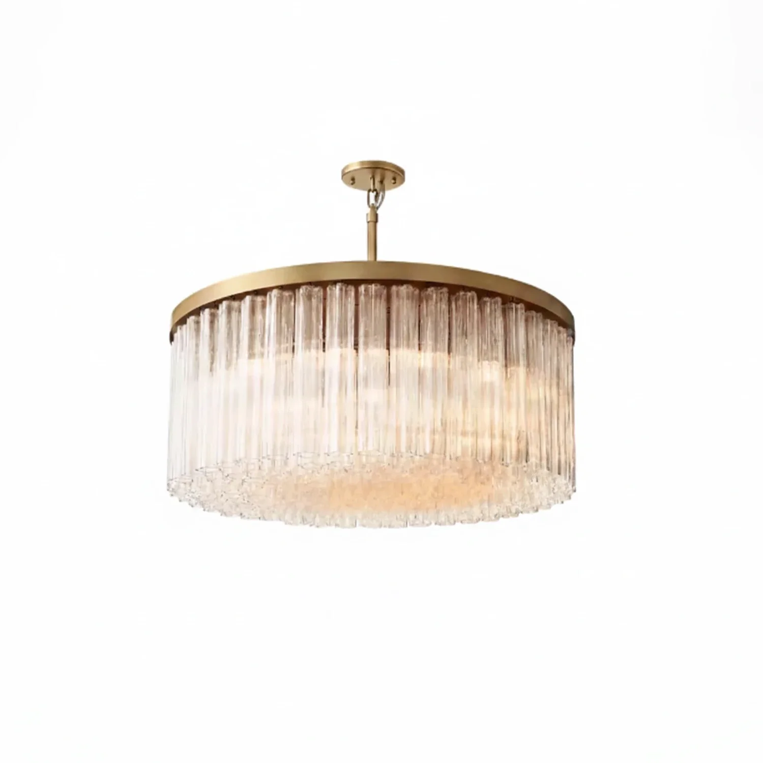 Murano Star Glass Brass Pendant Light by Bling Lighting Studio