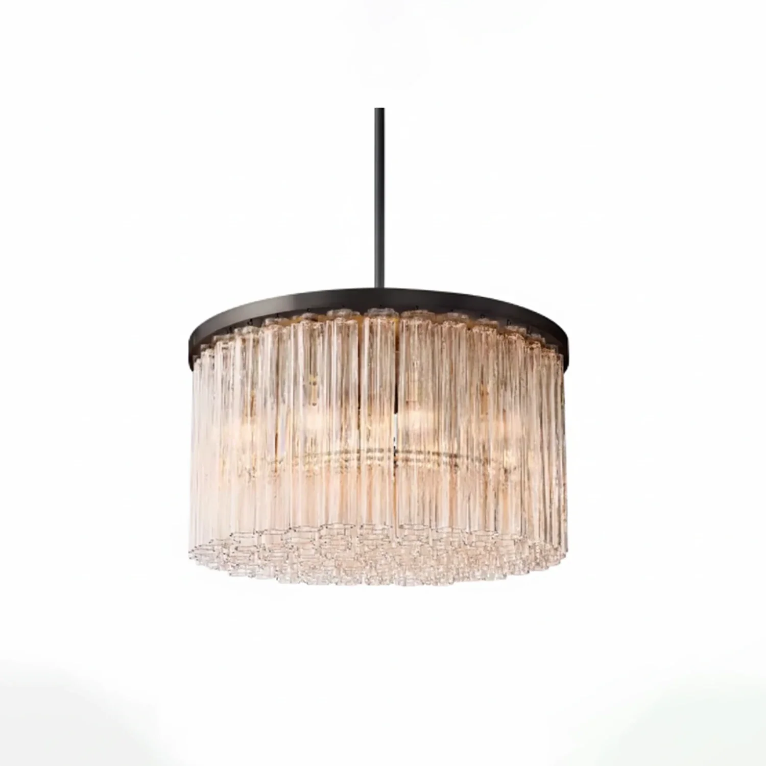 Murano Star Glass Brass Pendant Light by Bling Lighting Studio