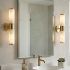 Cylindrical Lampatrin Alabaster Wall Lamp by Bling Lighting Studio