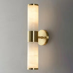 Cylindrical Lampatrin Alabaster Wall Lamp by Bling Lighting Studio