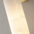Cylindrical Lampatrin Alabaster Wall Lamp by Bling Lighting Studio