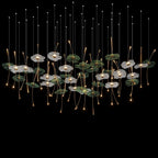 Glass Lotus Pond Chandelier