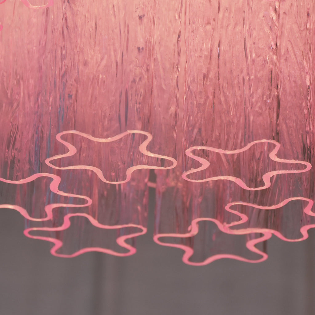 Tubes Pink Glass Ceiling Light Glass lighting by Bling Lighting Studio