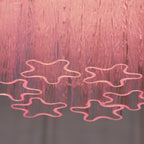 Tubes Pink Glass Ceiling Light Glass lighting by Bling Lighting Studio