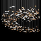Amber Glass Drift Chandelier
